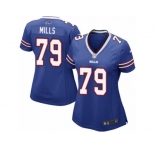Women Nike Buffalo Bills #79 Jordan Mills Game Royal Blue Team Color NFL Jersey