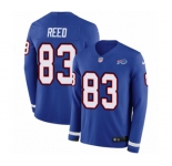 Women Nike Buffalo Bills #83 Andre Reed Limited Royal Blue Therma Long Sleeve NFL Jersey