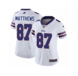 Women Nike Buffalo Bills #87 Jordan Matthews White Vapor Untouchable Limited Player NFL Jersey