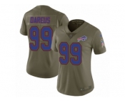 Women Nike Buffalo Bills #99 Marcell Dareus Limited Olive 2017 Salute to Service NFL Jersey