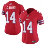 Women's Buffalo Bills #14 Chase Claypool Red Vapor Football Stitched Jersey