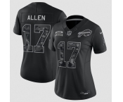 Women's Buffalo Bills #17 Josh Allen Black 2026 F.U.S.E. Salute to Service Limited Stitched Football Jersey
