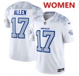 Women's Buffalo Bills #17 Josh Allen White 2025 F.U.S.E. “Rivalries” Vapor Untouchable Football Stitched Jersey