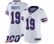 Women's Buffalo Bills #19 Andre Roberts White Vapor Untouchable Limited Player 100th Season Football Jersey