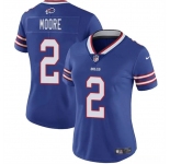 Women's Buffalo Bills #2 D.J. Moore Blue Vapor Stitched Football Jersey