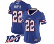 Women's Buffalo Bills #22 Marcus Murphy Royal Blue Team Color Vapor Untouchable Limited Player 100th Season Football Jersey