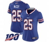 Women's Buffalo Bills #25 LeSean McCoy Royal Blue Team Color Vapor Untouchable Limited Player 100th Season Football Jersey