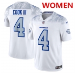 Women's Buffalo Bills #4 James Cook III White 2025 F.U.S.E. “Rivalries” Vapor Untouchable Football Stitched Jersey