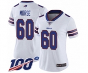 Women's Buffalo Bills #60 Mitch Morse White Vapor Untouchable Limited Player 100th Season Football Jersey