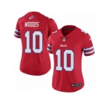 Women's Nike Buffalo Bills #10 Robert Woods Limited Red Rush NFL Jersey