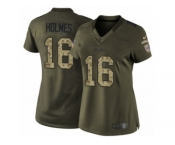 Women's Nike Buffalo Bills #16 Andre Holmes Limited Green Salute to Service NFL Jersey