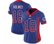 Women's Nike Buffalo Bills #18 Andre Holmes Limited Royal Blue Rush Drift Fashion NFL Jersey