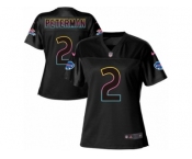Women's Nike Buffalo Bills #2 Nathan Peterman Game Black Fashion NFL Jersey