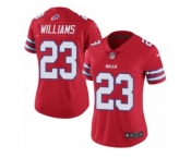 Women's Nike Buffalo Bills #23 Aaron Williams Limited Red Rush NFL Jersey