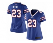 Women's Nike Buffalo Bills #23 Micah Hyde Limited Royal Blue Team Color NFL Jersey