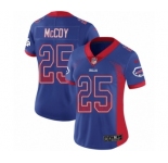 Women's Nike Buffalo Bills #25 LeSean McCoy Limited Royal Blue Rush Drift Fashion NFL Jersey