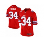 Women's Nike Buffalo Bills #34 Thurman Thomas Limited Red Rush NFL Jersey