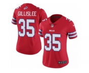 Women's Nike Buffalo Bills #35 Mike Gillislee Limited Red Rush NFL Jersey