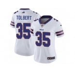 Women's Nike Buffalo Bills #35 Mike Tolbert Vapor Untouchable Limited White NFL Jersey