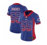 Women's Nike Buffalo Bills #55 Jerry Hughes Limited Royal Blue Rush Drift Fashion NFL Jersey