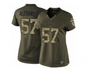 Women's Nike Buffalo Bills #57 Lorenzo Alexander Limited Green Salute to Service NFL Jersey