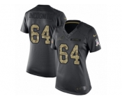 Women's Nike Buffalo Bills #64 Richie Incognito Limited Black 2016 Salute to Service NFL Jersey