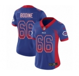 Women's Nike Buffalo Bills #66 Russell Bodine Limited Royal Blue Rush Drift Fashion NFL Jersey