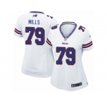 Women's Nike Buffalo Bills #79 Jordan Mills Limited White NFL Jersey