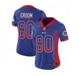 Women's Nike Buffalo Bills #80 Jason Croom Limited Royal Blue Rush Drift Fashion NFL Jersey