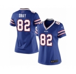 Women's Nike Buffalo Bills #82 Jim Dray Limited Royal Blue Team Color NFL Jersey