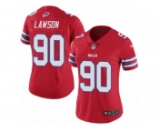 Women's Nike Buffalo Bills #90 Shaq Lawson Limited Red Rush NFL Jersey