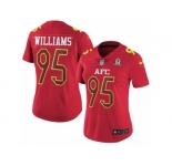 Women's Nike Buffalo Bills #95 Kyle Williams Limited Red 2017 Pro Bowl NFL Jersey