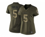 nike women nfl jerseys buffalo bills #5 taylor army green[nike Limited Salute To Service]