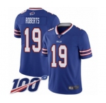 Youth Buffalo Bills #19 Andre Roberts Royal Blue Team Color Vapor Untouchable Limited Player 100th Season Football Jersey