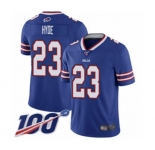 Youth Buffalo Bills #23 Micah Hyde Royal Blue Team Color Vapor Untouchable Limited Player 100th Season Football Jersey