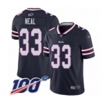 Youth Buffalo Bills #33 Siran Neal Limited Navy Blue Inverted Legend 100th Season Football Jersey