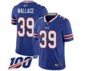 Youth Buffalo Bills #39 Levi Wallace Royal Blue Team Color Vapor Untouchable Limited Player 100th Season Football Jersey