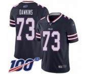 Youth Buffalo Bills #73 Dion Dawkins Limited Navy Blue Inverted Legend 100th Season Football Jersey