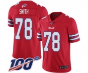 Youth Buffalo Bills #78 Bruce Smith Limited Red Rush Vapor Untouchable 100th Season Football Jersey