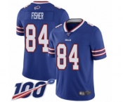 Youth Buffalo Bills #84 Jake Fisher Royal Blue Team Color Vapor Untouchable Limited Player 100th Season Football Jersey