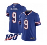 Youth Buffalo Bills #9 Corey Bojorquez Royal Blue Team Color Vapor Untouchable Limited Player 100th Season Football Jersey