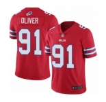 Youth Buffalo Bills #91 Ed Oliver Limited Red Rush Vapor Untouchable Football Jersey