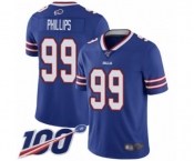 Youth Buffalo Bills #99 Harrison Phillips Royal Blue Team Color Vapor Untouchable Limited Player 100th Season Football Jersey