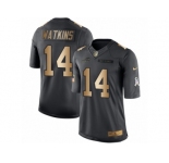 Youth Nike Buffalo Bills #14 Sammy Watkins Limited Black Gold Salute to Service NFL Jersey