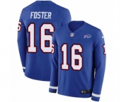 Youth Nike Buffalo Bills #16 Robert Foster Limited Royal Blue Therma Long Sleeve NFL Jersey