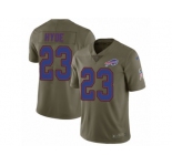 Youth Nike Buffalo Bills #23 Micah Hyde Limited Olive 2017 Salute to Service NFL Jersey