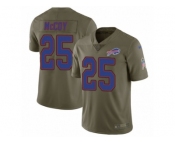 Youth Nike Buffalo Bills #25 LeSean McCoy Limited Olive 2017 Salute to Service NFL Jersey