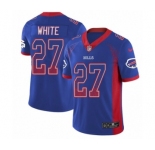 Youth Nike Buffalo Bills #27 Tre'Davious White Limited Royal Blue Rush Drift Fashion NFL Jersey