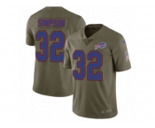 Youth Nike Buffalo Bills #32 O. J. Simpson Limited Olive 2017 Salute to Service NFL Jersey