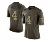 Youth Nike Buffalo Bills #4 Stephen Hauschka Limited Green Salute to Service NFL Jersey
